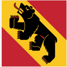 Lade das Bild in den Galerie-Viewer, Hissfahne Kanton Bern genäht