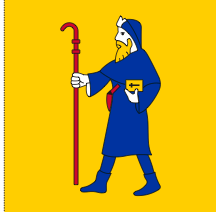 Lade das Bild in den Galerie-Viewer, Hissfahne Gemeinde Bever bedruckt