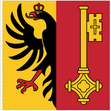 Lade das Bild in den Galerie-Viewer, Hissfahne Kanton Genf / Genève genäht