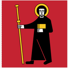 Lade das Bild in den Galerie-Viewer, Hissfahne Kanton Glarus genäht