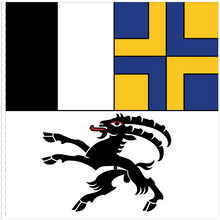 Lade das Bild in den Galerie-Viewer, Hissfahne Kanton Graubünden / Grigioni / Grischun bedruckt