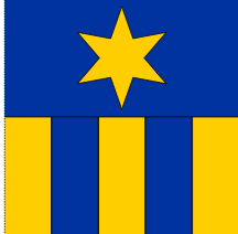 Lade das Bild in den Galerie-Viewer, Hissfahne Gemeinde Jenaz bedruckt