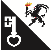 Lade das Bild in den Galerie-Viewer, Hissfahne Gemeinde Landquart bedruckt