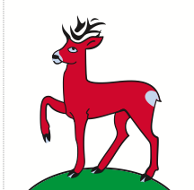 Lade das Bild in den Galerie-Viewer, Hissfahne Gemeinde Masein bedruckt