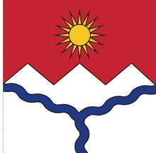 Lade das Bild in den Galerie-Viewer, Hissfahne Gemeinde Muntogna da Schons bedruckt