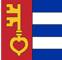 Lade das Bild in den Galerie-Viewer, Hissfahne Gemeinde Obersaxen Mundaun bedruckt